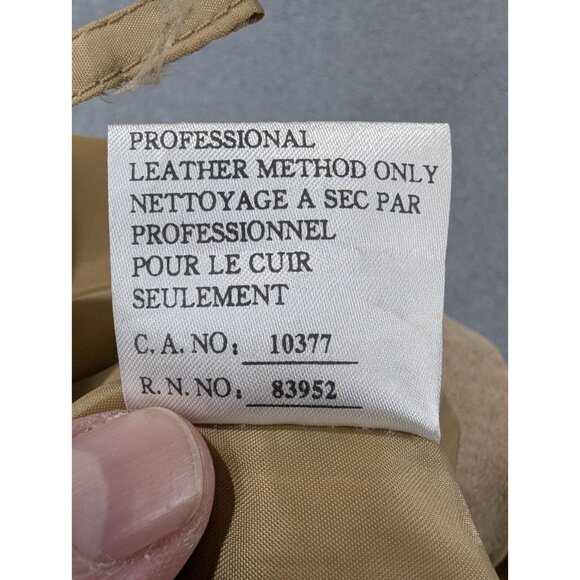 Bagatelle Leather Skirt Womens Size 14 Tan Suede Straight Zipper in the Front - Picture 13 of 13